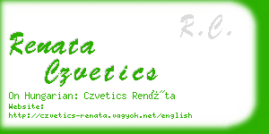 renata czvetics business card